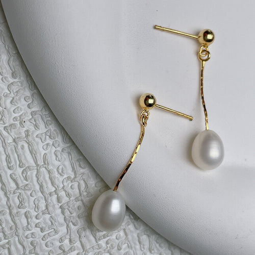 Delicate Freshwater Pearl Earrings