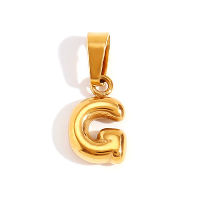 Chic Necklace With Bubble-Style Letter