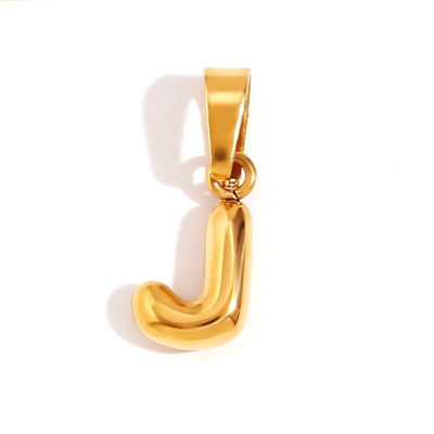 Chic Necklace With Bubble-Style Letter
