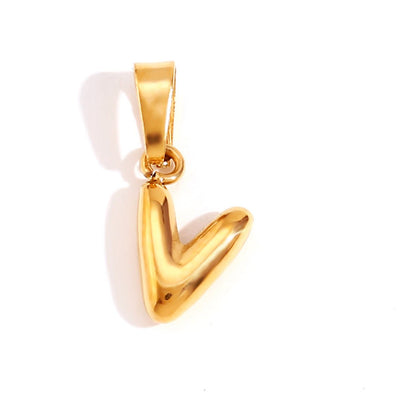 Chic Necklace With Bubble-Style Letter
