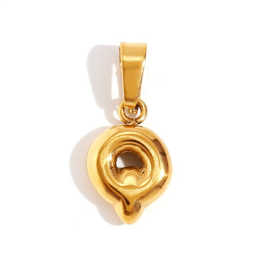 Chic Necklace With Bubble-Style Letter