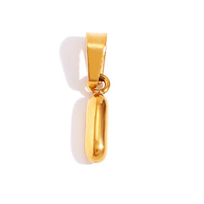 Chic Necklace With Bubble-Style Letter