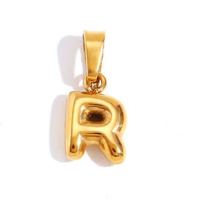 Chic Necklace With Bubble-Style Letter