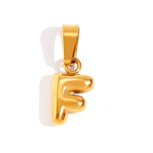 Chic Necklace With Bubble-Style Letter