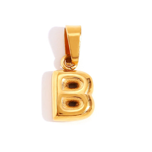 Chic Necklace With Bubble-Style Letter