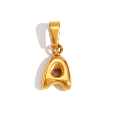 Chic Necklace With Bubble-Style Letter