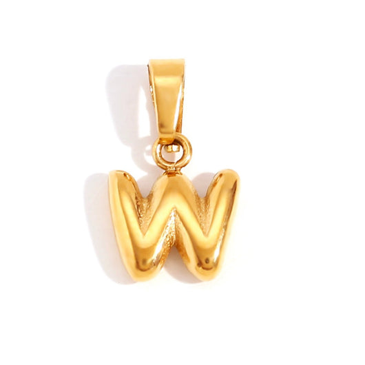 Chic Necklace With Bubble-Style Letter