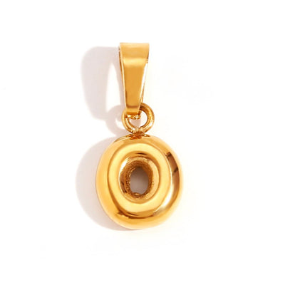 Chic Necklace With Bubble-Style Letter