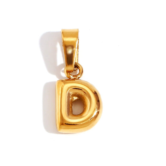 Chic Necklace With Bubble-Style Letter