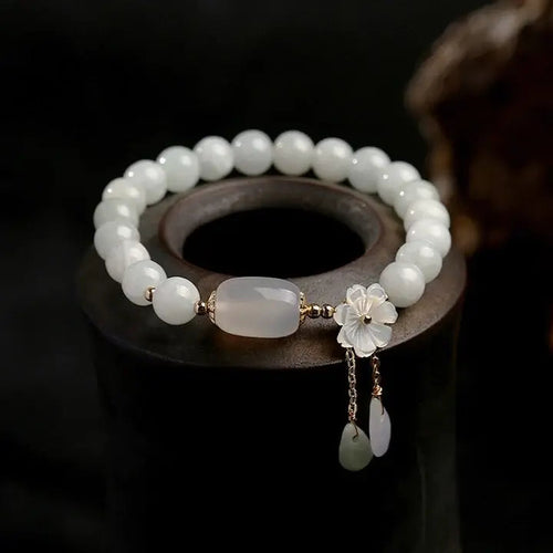 Aquamarine Bracelet With Pearls